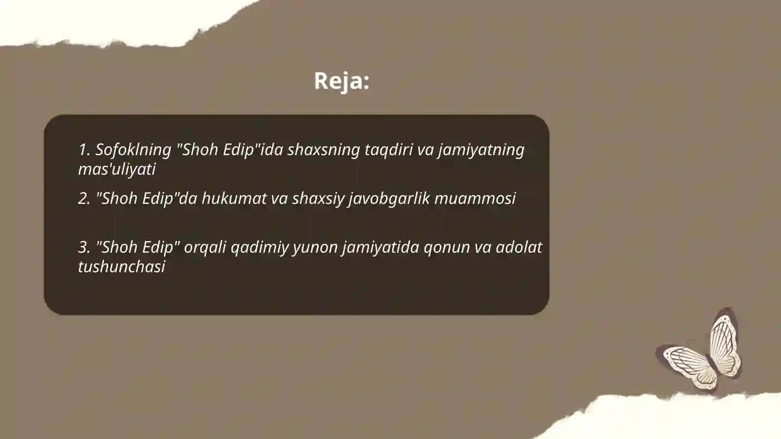 Yunon dramaturgiyasıda shaxs va jamiyat muammosi ( Sofoklnıng “Shoh Edip “ va Evripidnıng “Medeya “ tragediyalari asosida) 2