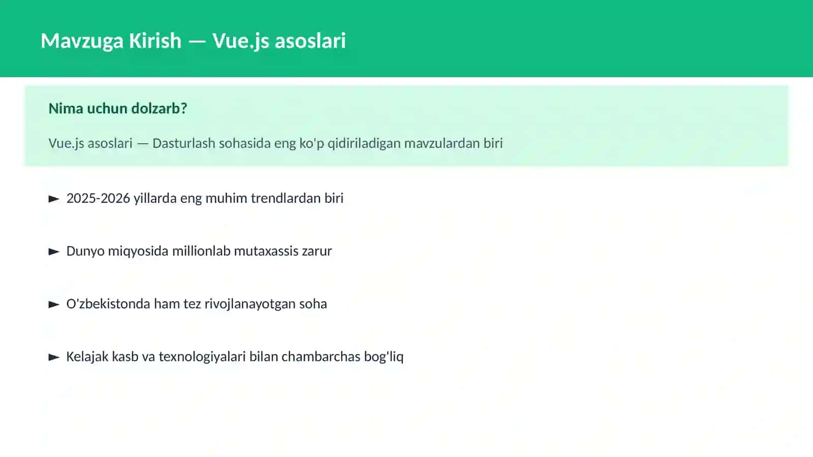Vue.js asoslari 2
