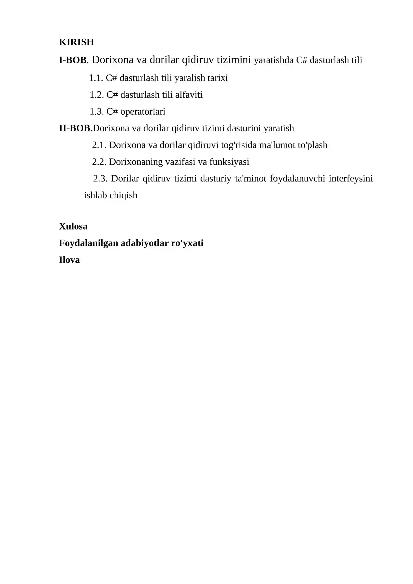 Dorixona va dorilar qidiruv tizimi 2