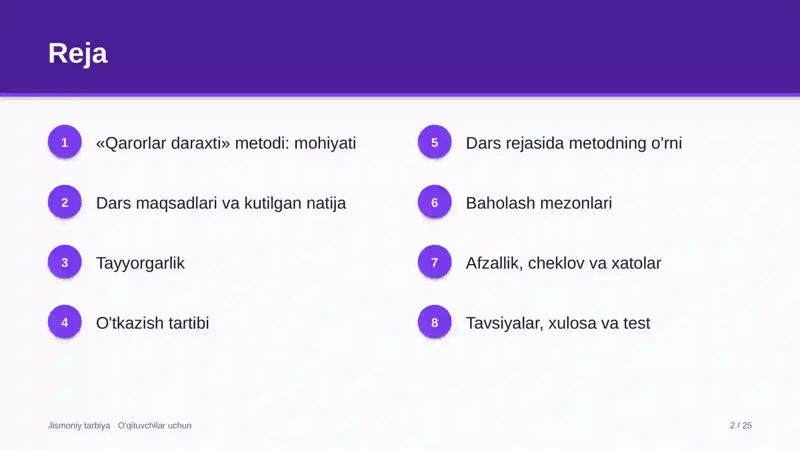 jismoniy tarbiya darslarida qarorlar daraxti metodidan foydalanish 9284 2