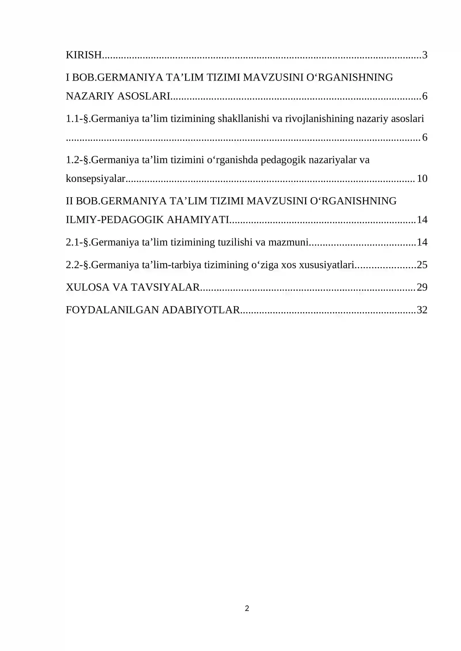 KOMPARATIVISTIK PEDAGOGIKA FANIDAN KURS ISHI 2