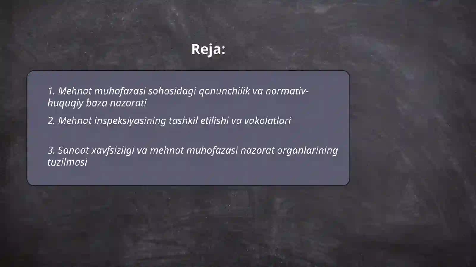 Mehnat muhofazasing huquqiy va tashkiliy asoslarini nazorat qiluvchi organlar 2
