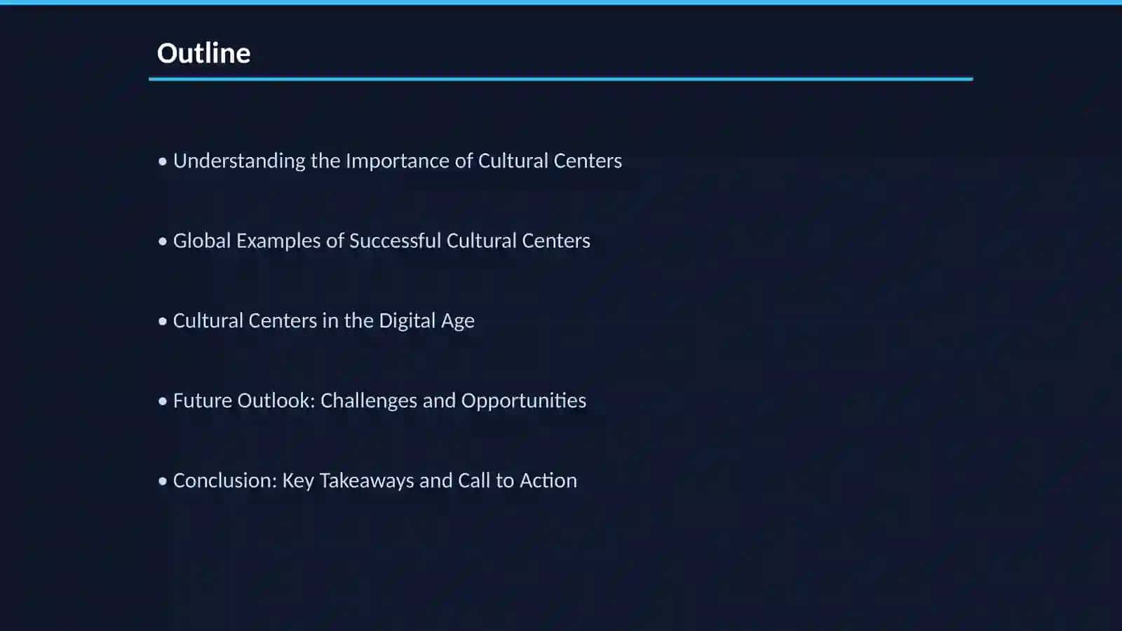 Global Presence of Cultural Centers 2