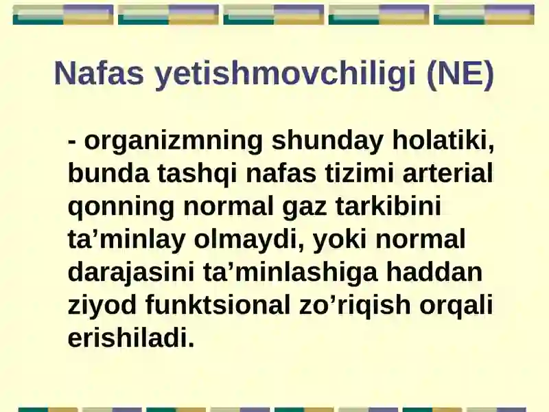 nafas yetishmovchiligi 2