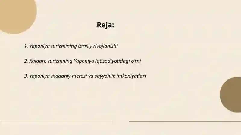 Yaponiyada xalqaro turizm va uning mamlakat iqtisodiyotiga tasiri 2