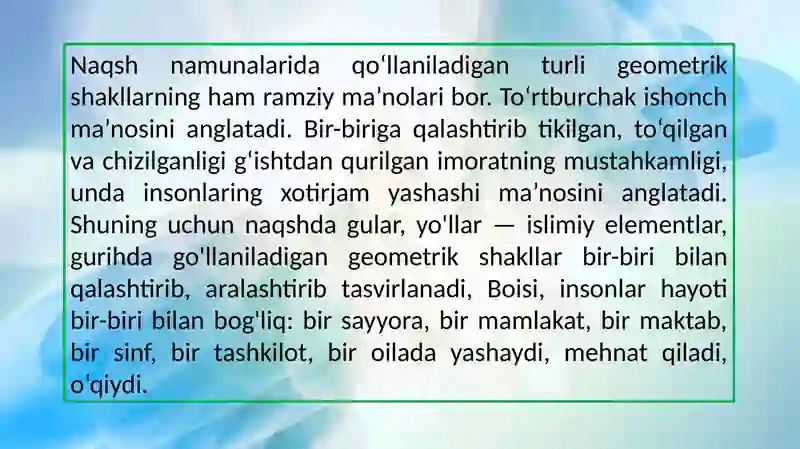 Amaliy bezak san'atining obrazli tizimi 2
