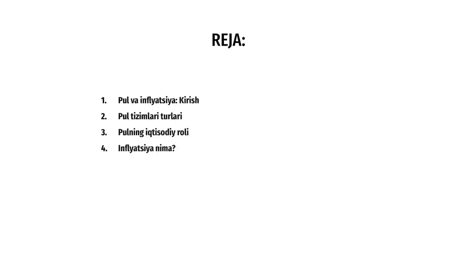 Pul va inflyatsiya 2