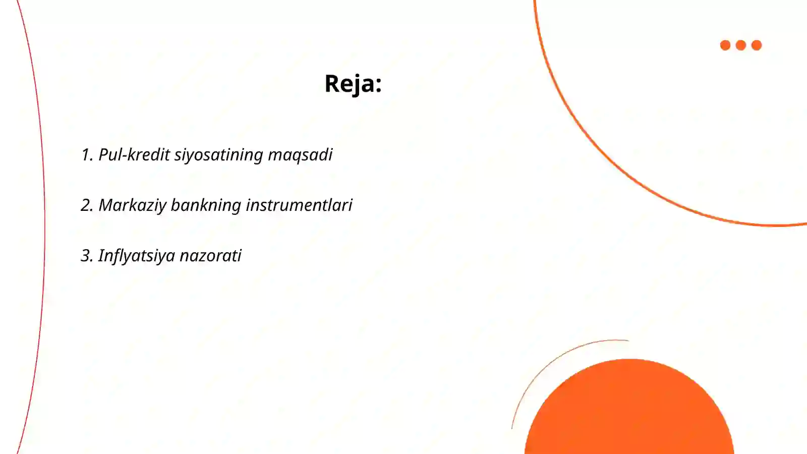 Markaziy bankning pul kredit siyosati 2