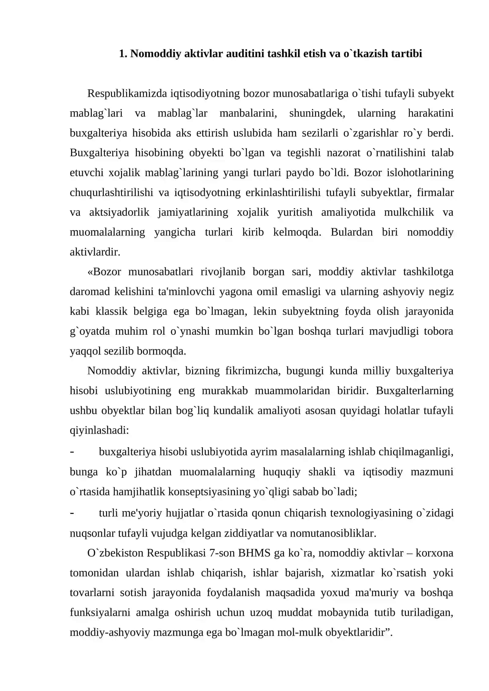 Nomoddiy aktivlar auditi 2