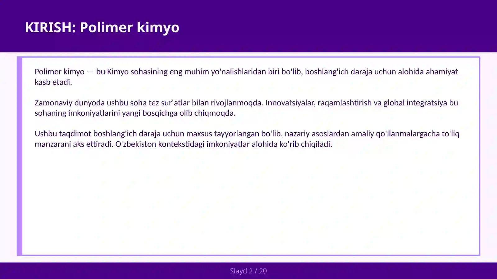 POLIMER KIMYO 2