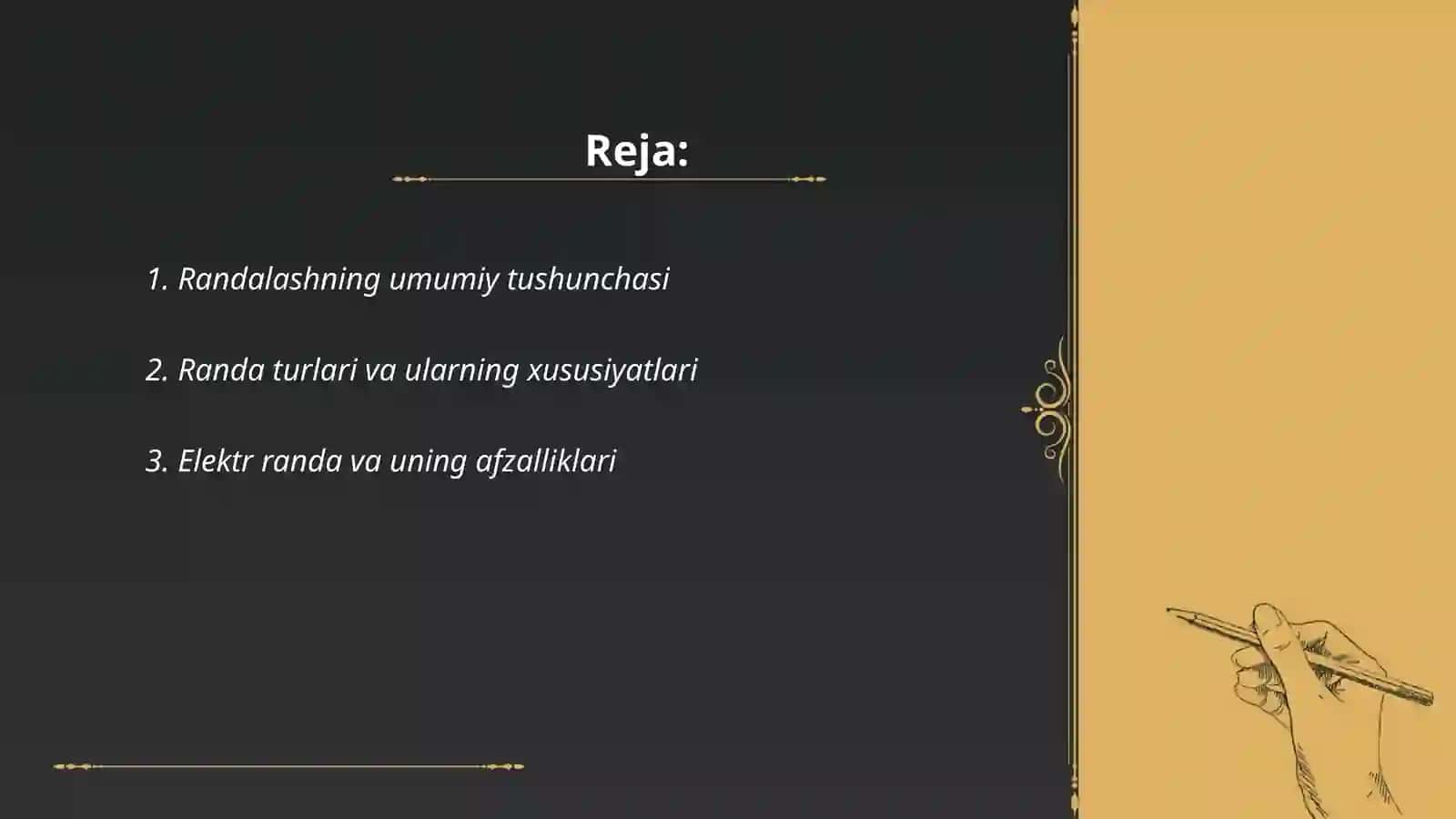 Randalash va randa turlari ularni ishga sozlash texnologiyasi 2