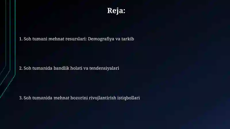 Soʻx tumanida mehnat resurslari va bandlik 2