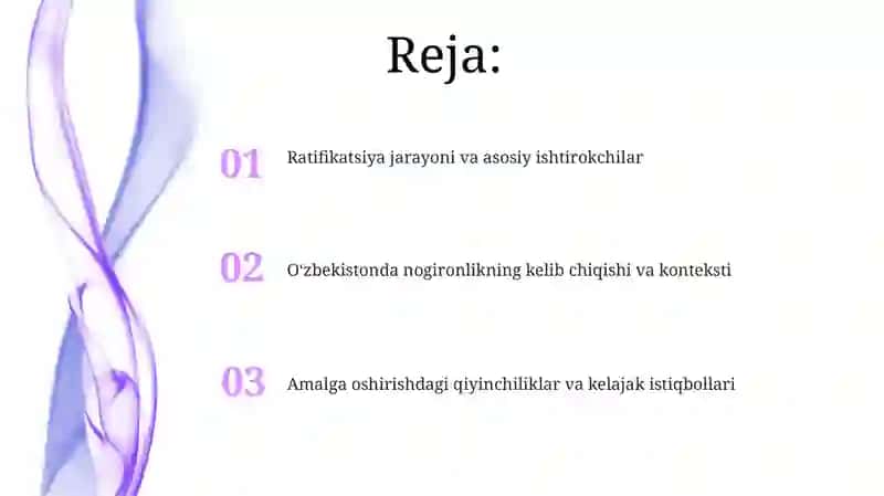 Oʻzbekiston respublikasida nogironlik konvensiyasini ratifikatsiya qilish haqida tahlil 2