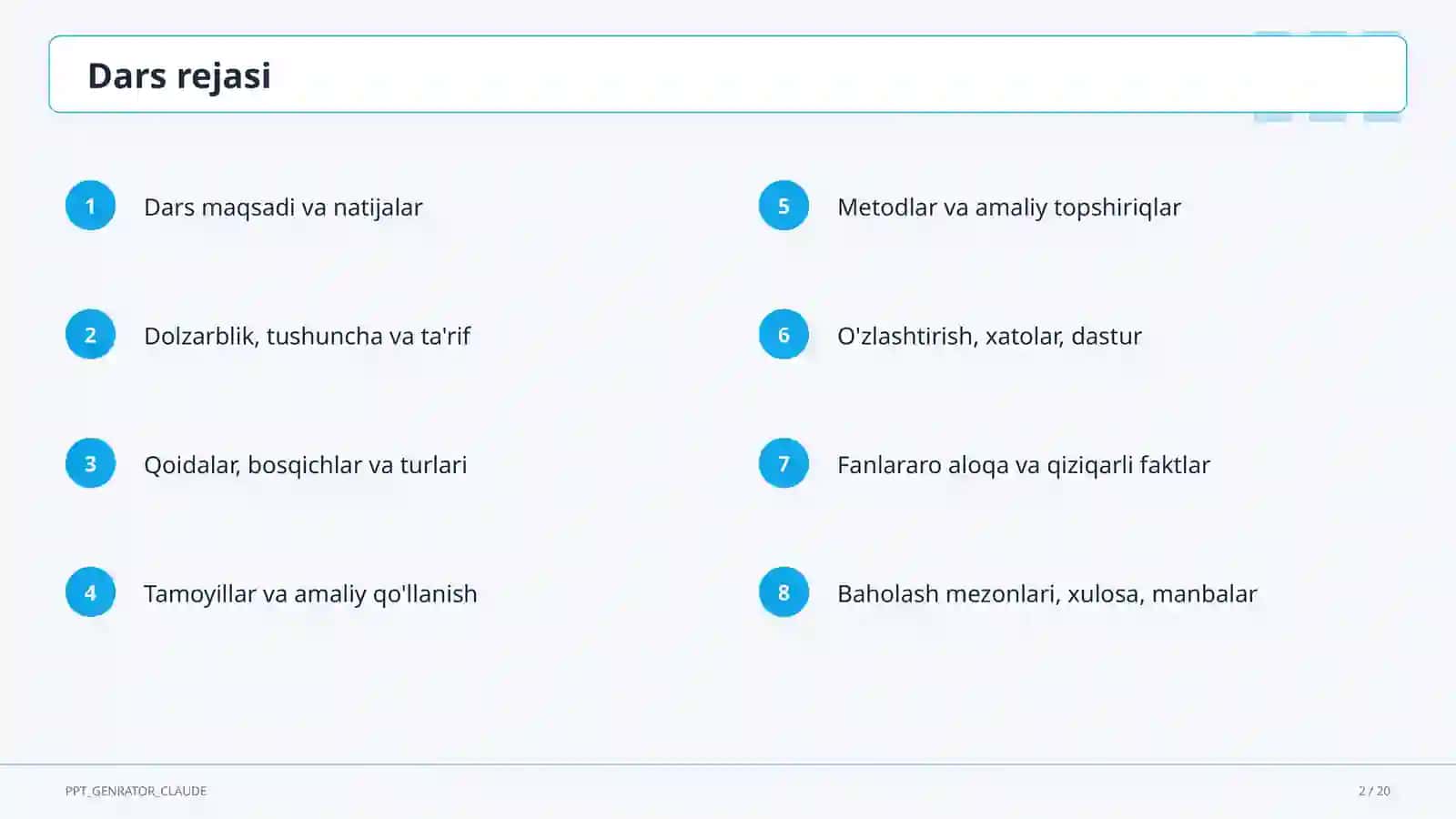Present Simple: daily routine (3-sinf) 2
