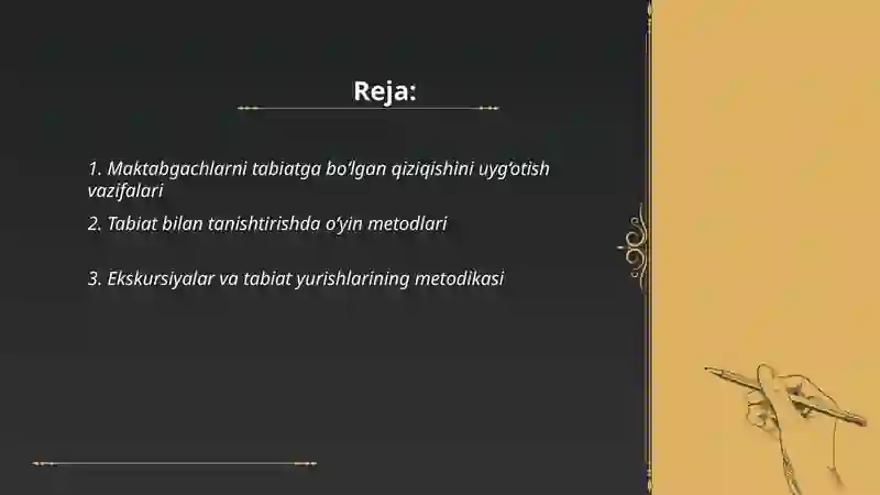 Maktabgachga yoshdagi bolalarni tabiat bilan tanishtirish vazifalari va metod vositalari 2