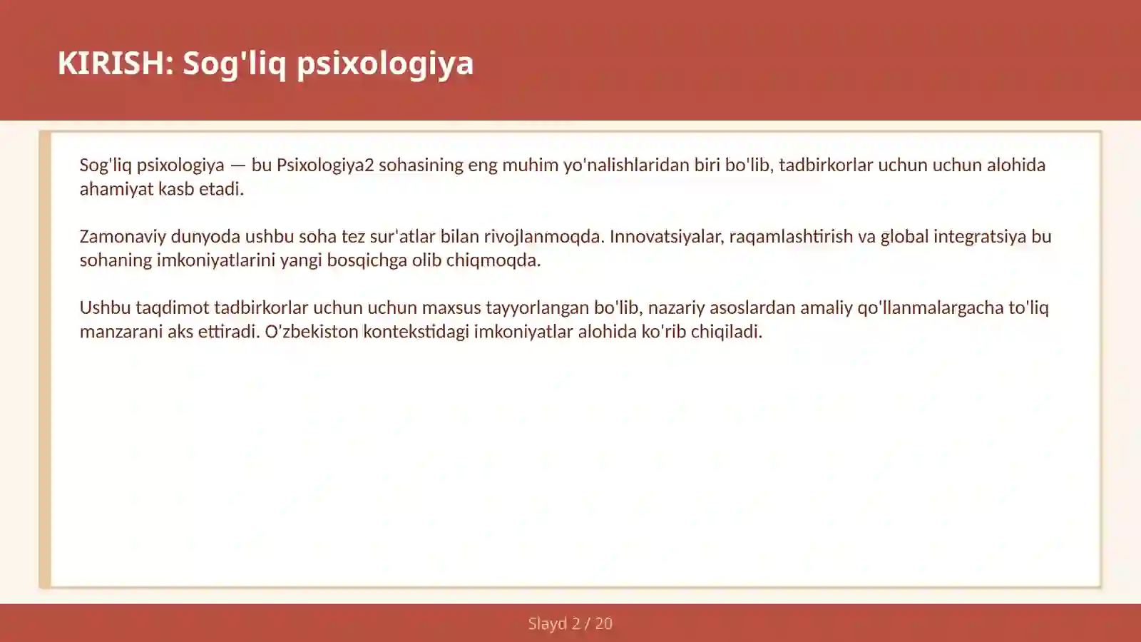 SOS'LIQ PSIXOLOGIYA 2
