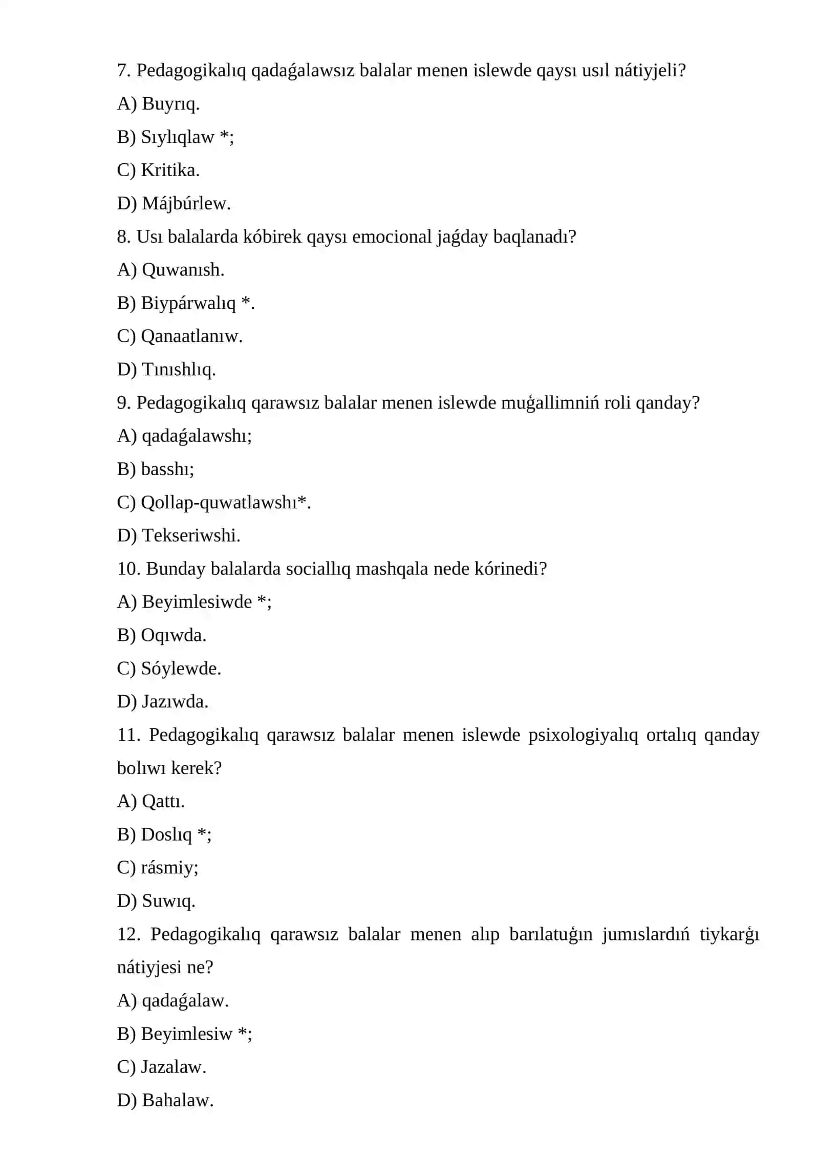 Pedagogikalıq qarawsız balalar menen alıp barılatuǵın islerdiń psixologiyalıq ózgeshelikleri 2