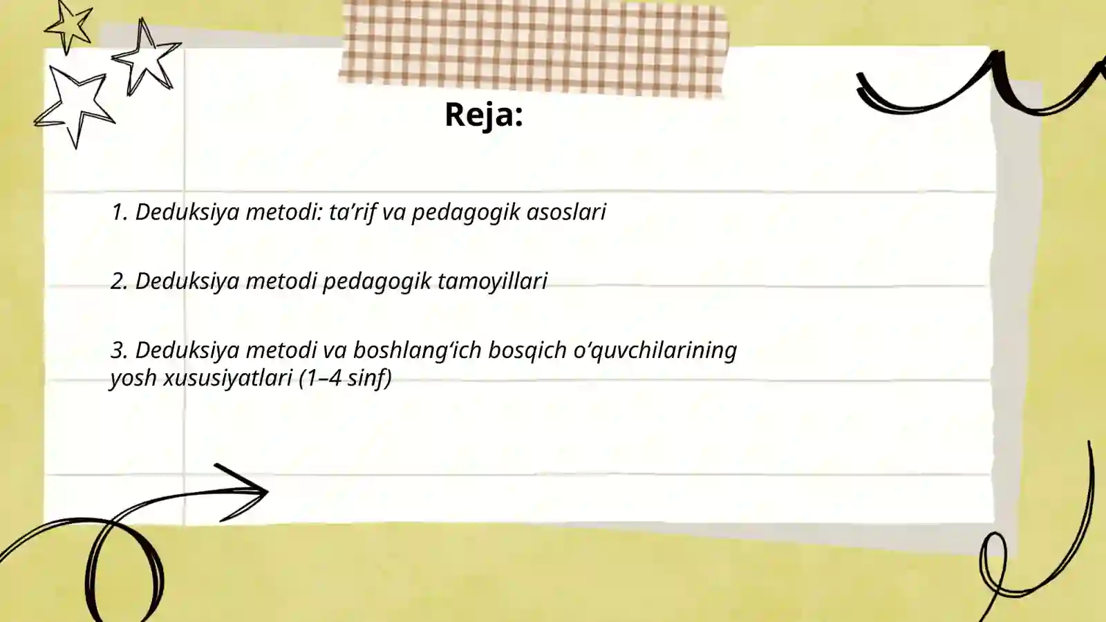 Deduksiya metodi 2