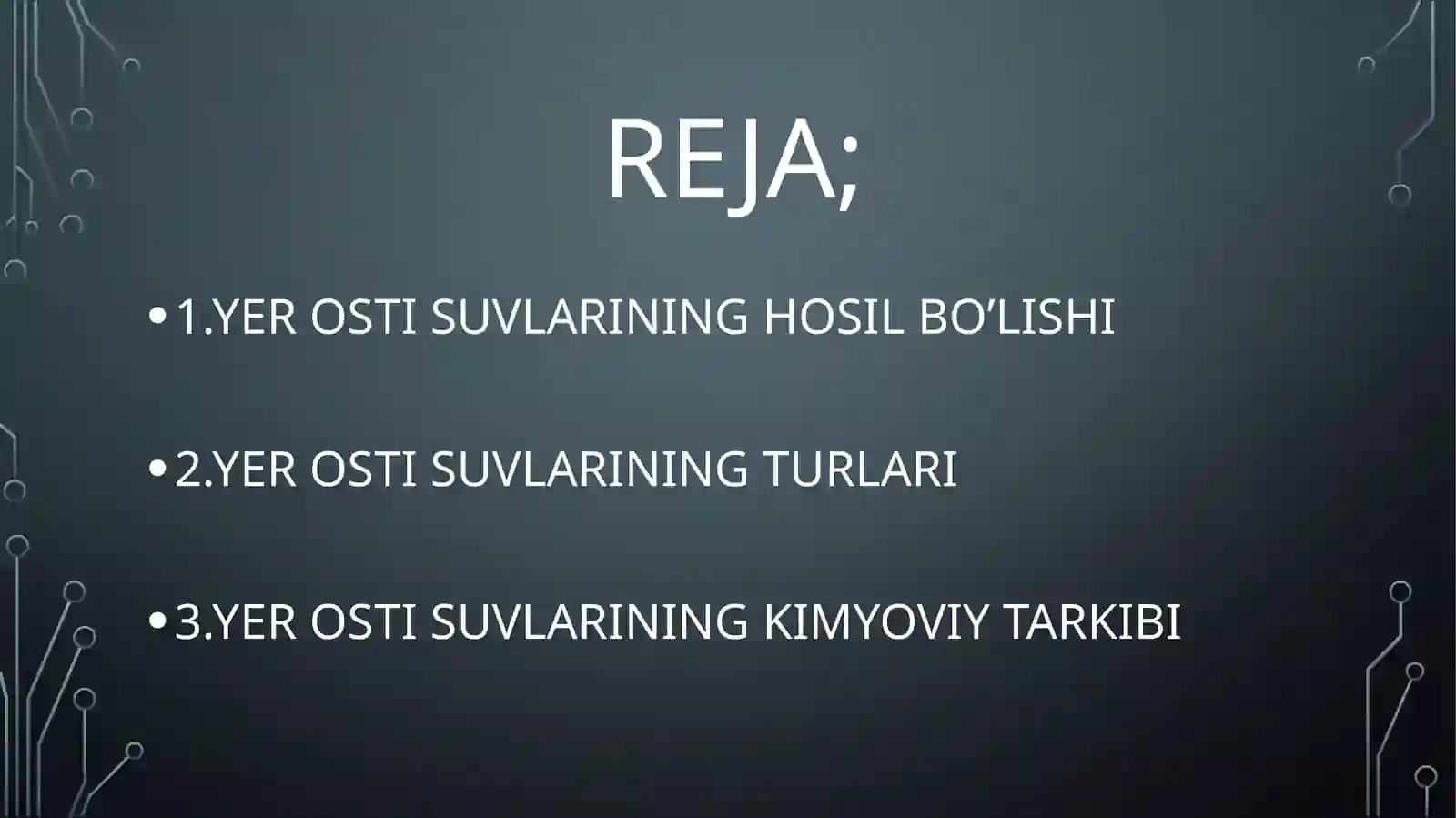 YER OSTI SUVLARI 2