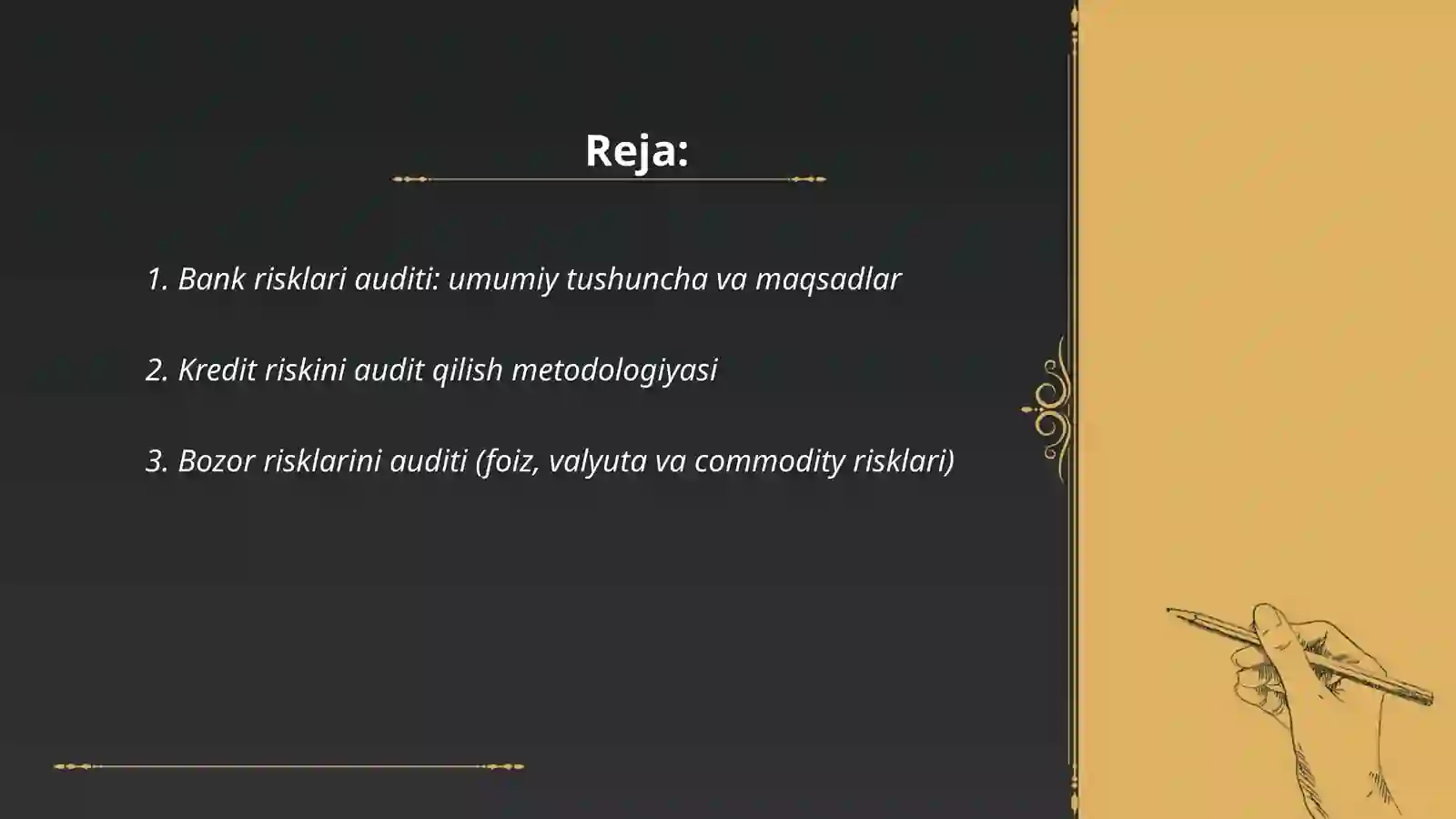 Bank risklari auditi 2
