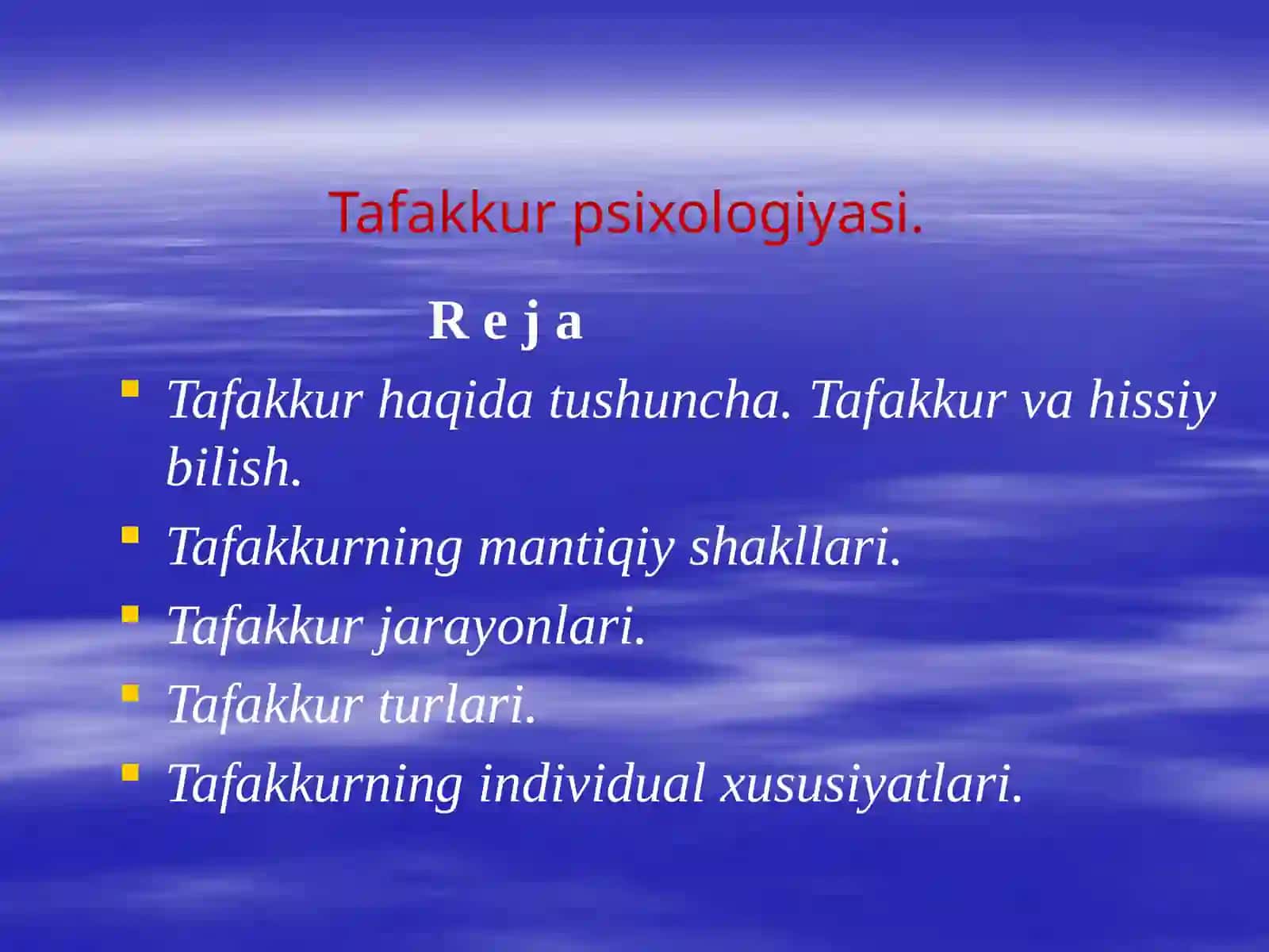 RIVOJLANISH PSIXOLOGIYASI FANINING PREDMETI MAQSADI 2