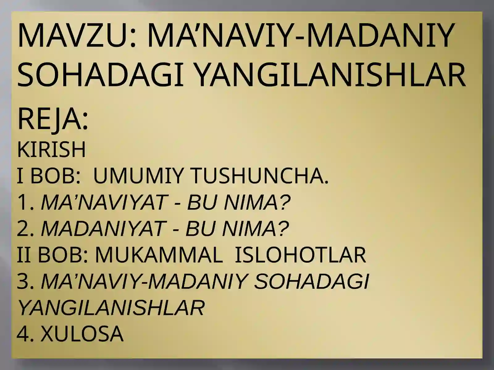 O’ZBEKISTONNING ENG YANGI TARIXI 2