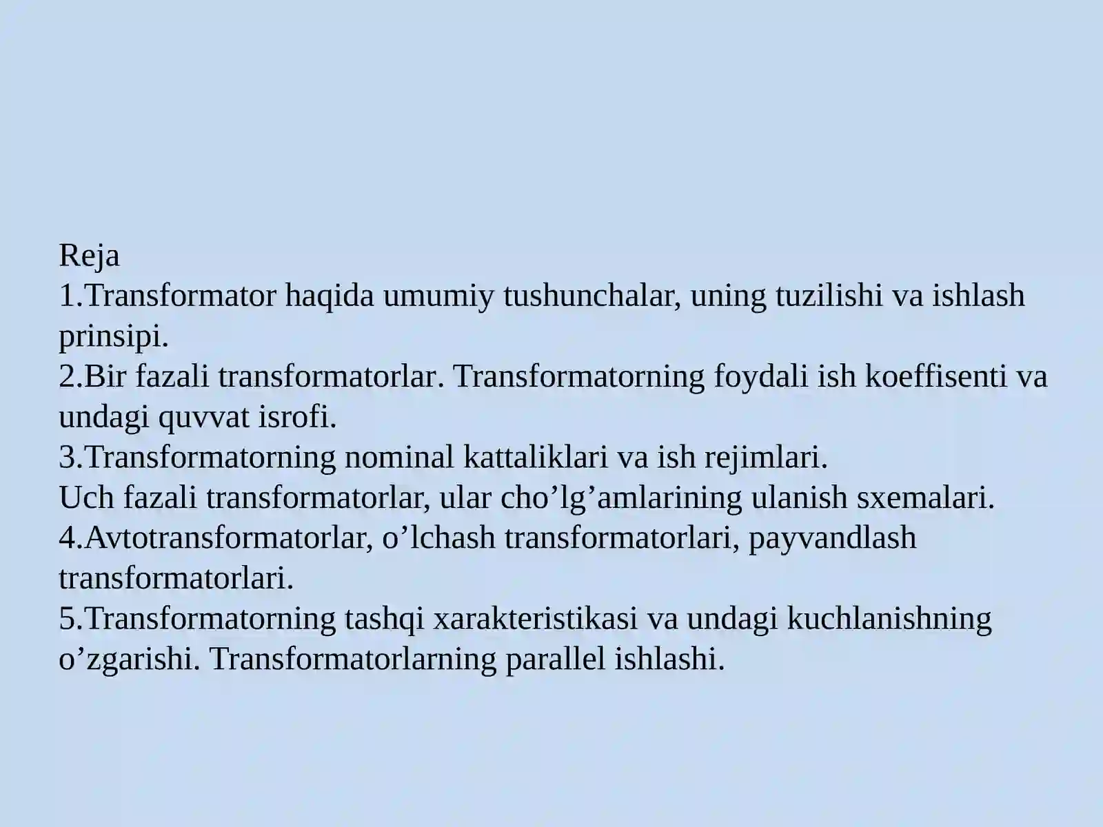 Transformatorlar 2