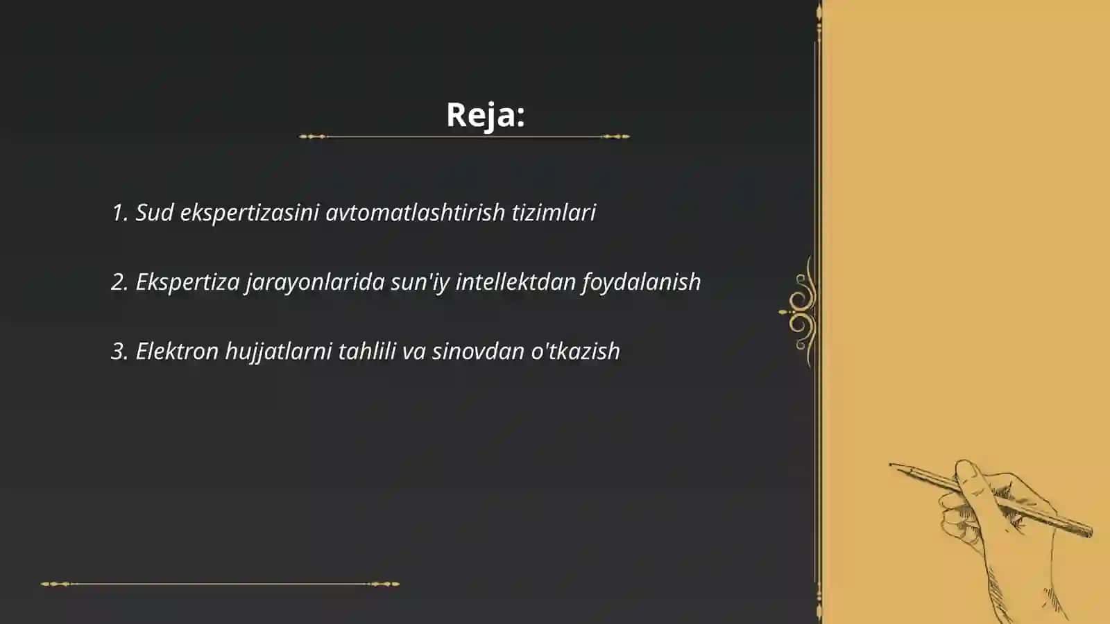 Sud ekspertizasini avtomatlashtirish tizimlari 2