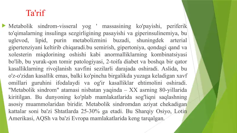 Metobolik sindrom 2