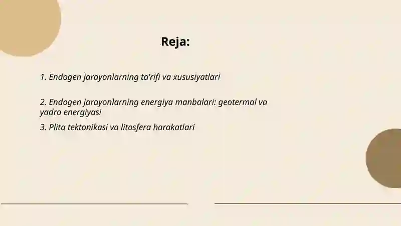 Endogen jarayonlar 2