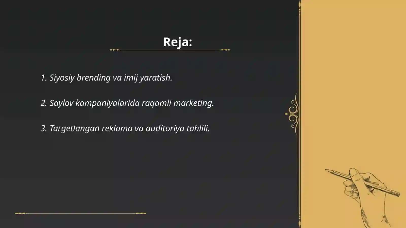 Siyosiy marketing va siyosiy reklama 2