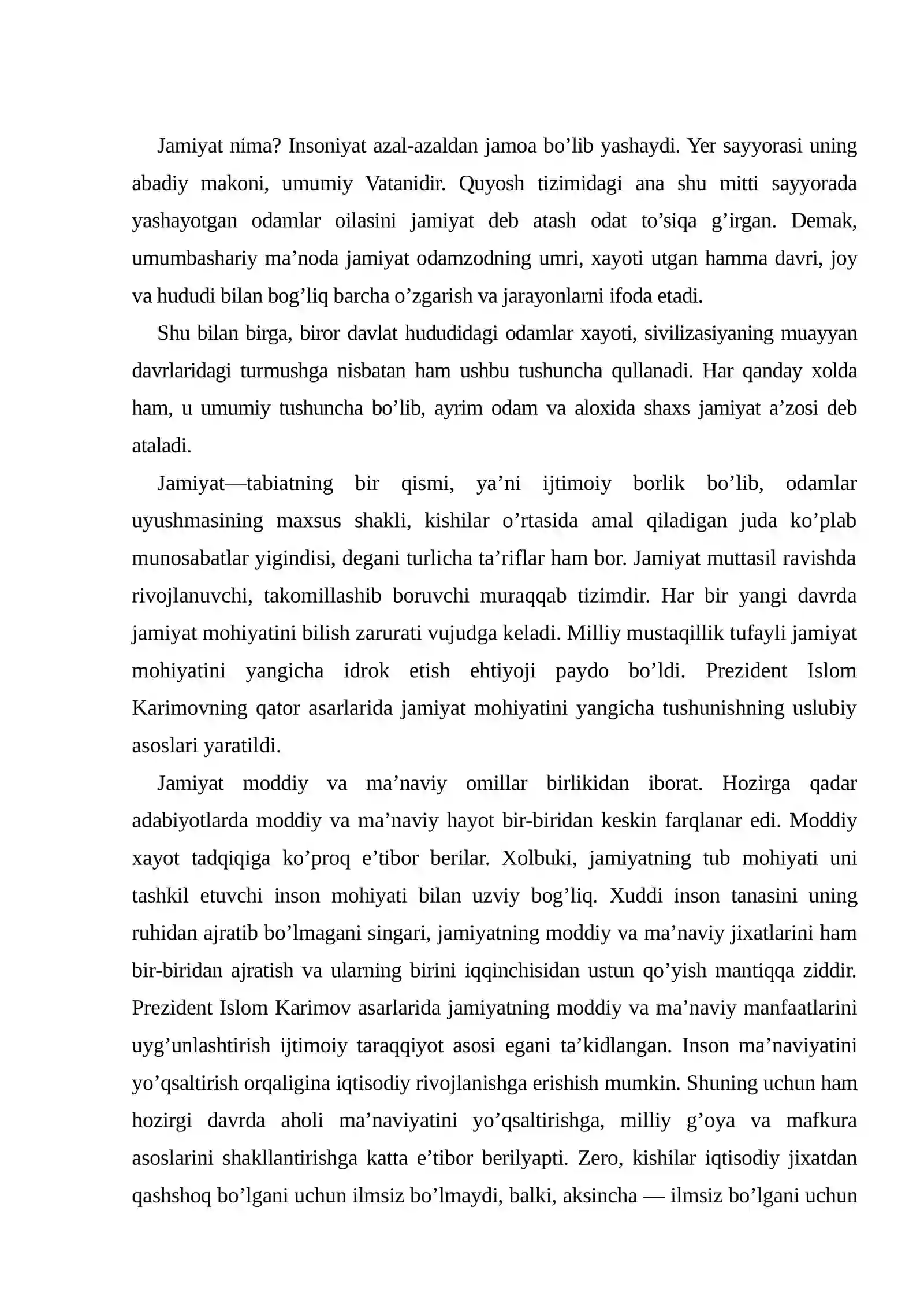 Jamiyat falsafasi.(sosiolog’iya) 2