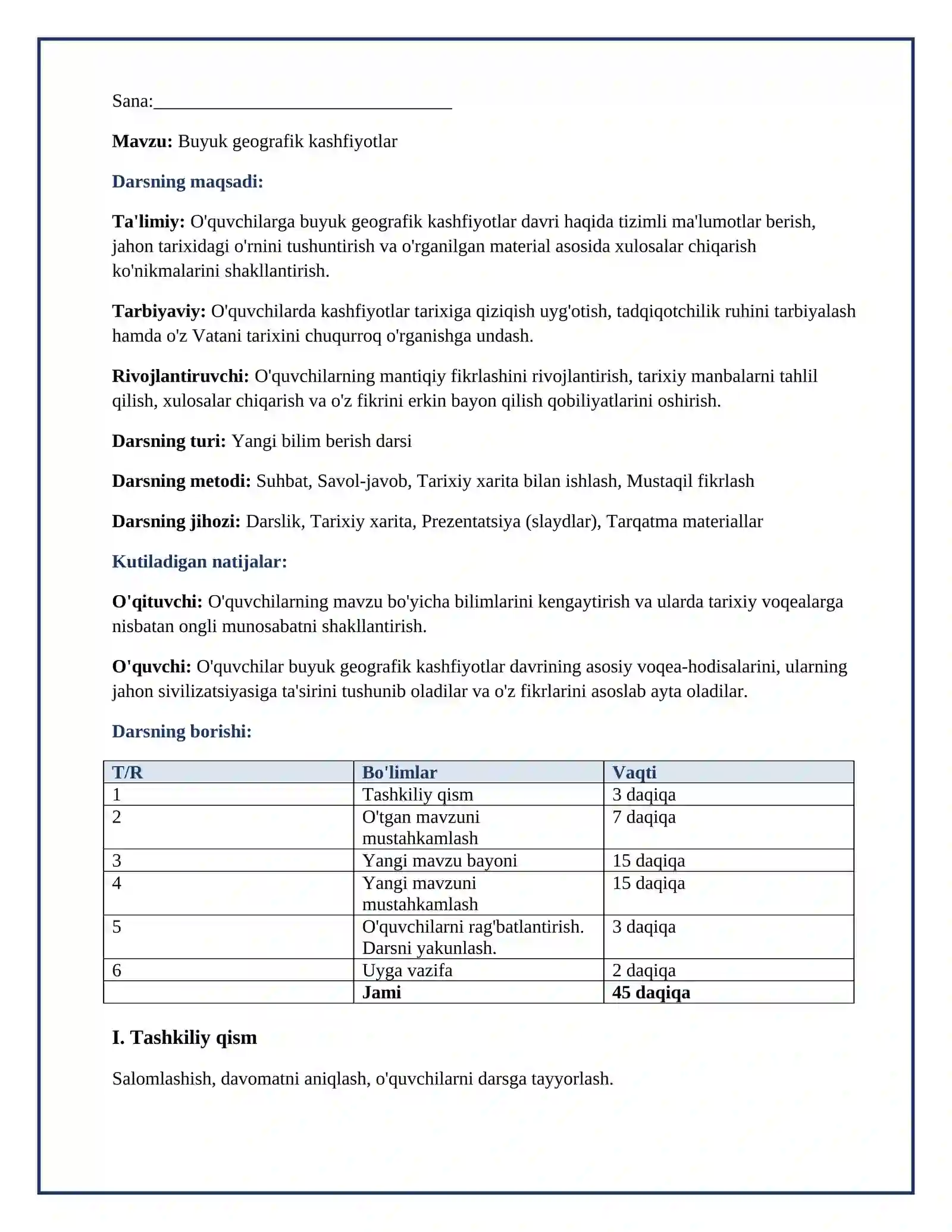 Lesson on Buyuk  geografik kashfiyotlar 2