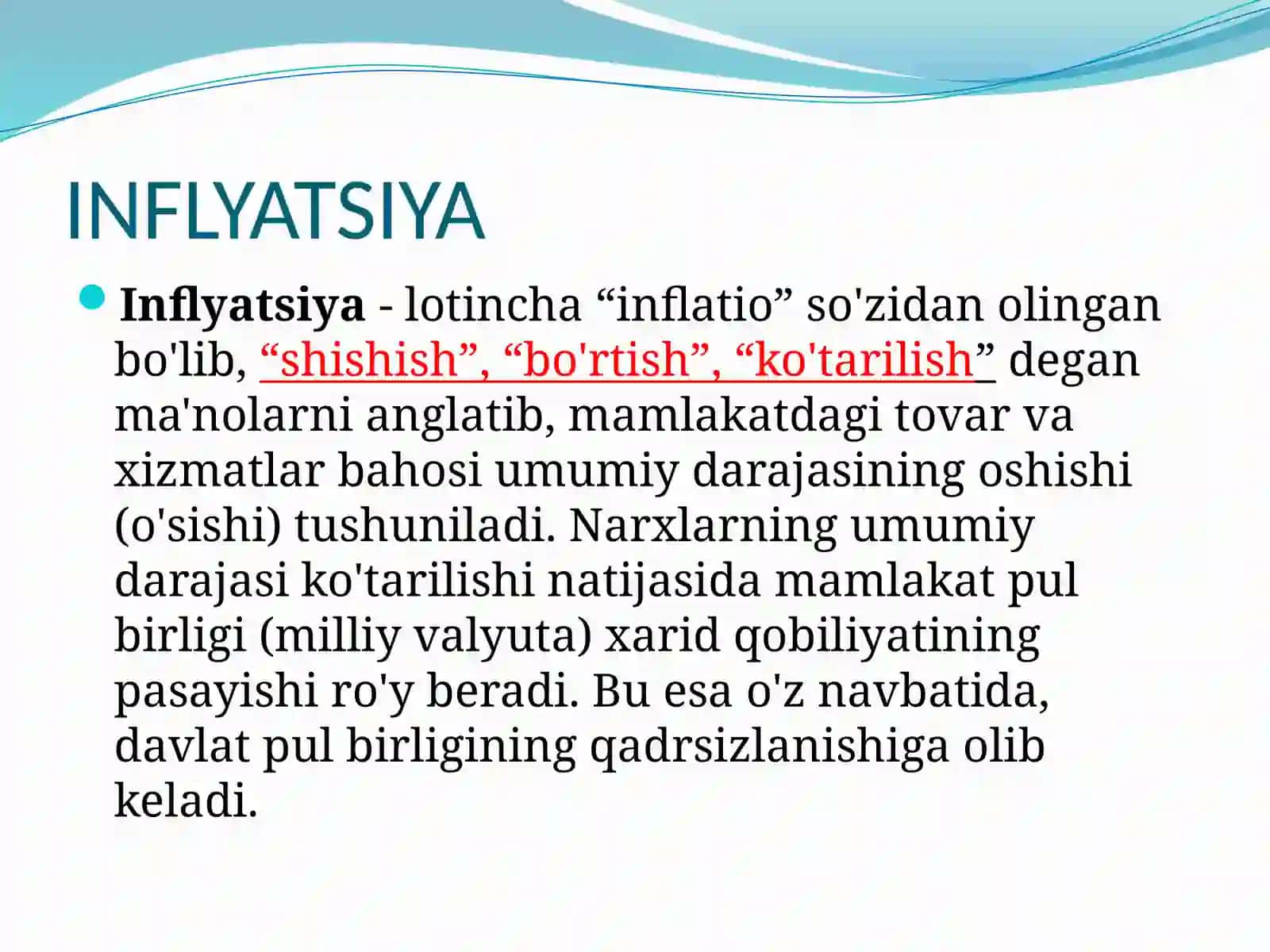 INFLYATSIYA VA IZSIZLIK O'RTASIDAGI BOG'LIQLIKNI TAHLIL QILISH 2