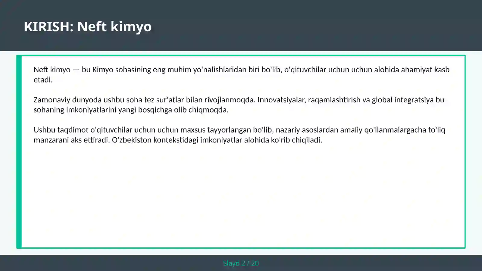 Neft kimyo 2