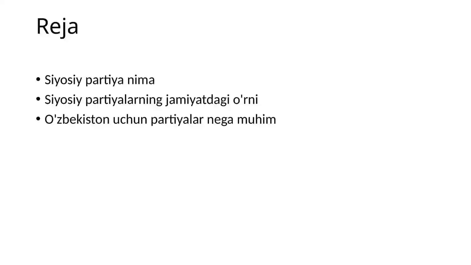Siyosiy Partiyalar 2