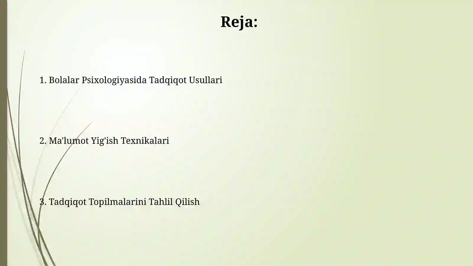 Bolalar psixologiyasi fanining tadqiqot metodlari 2