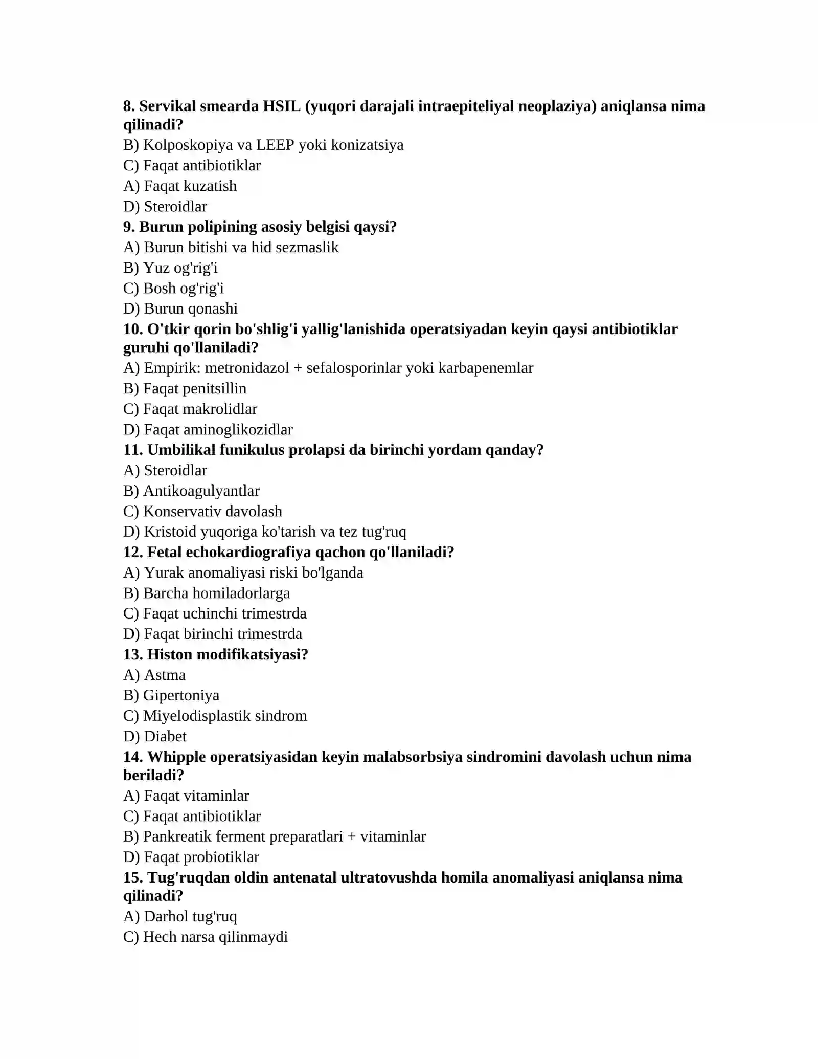 Laboratoriya imtihon savollari 2