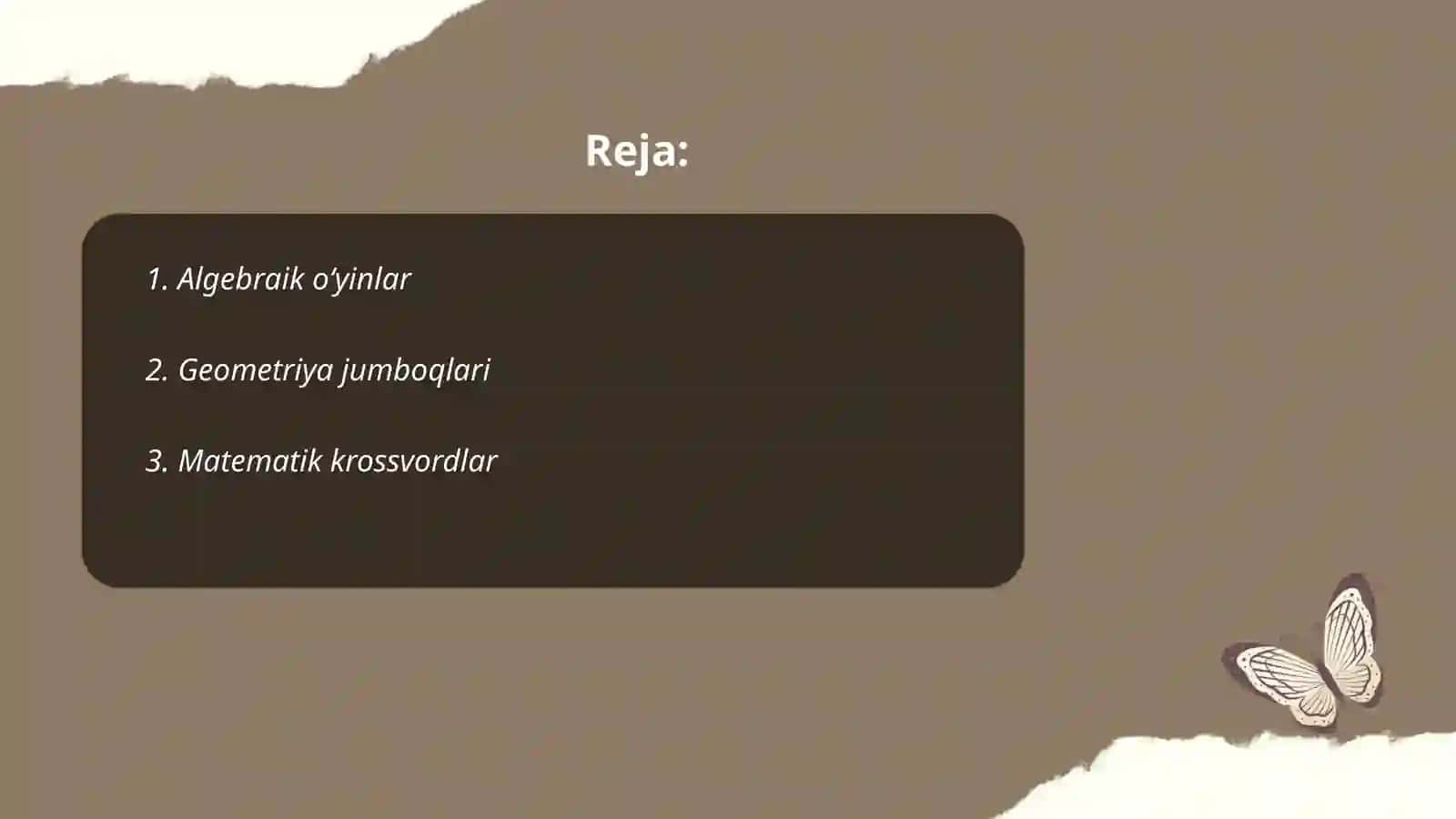 Matematik o‘yinlar 2