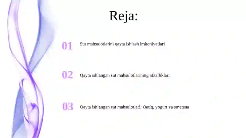 Qayta ishlangan sut mahsulotlari: Qatiq, yogurt va smetana 2