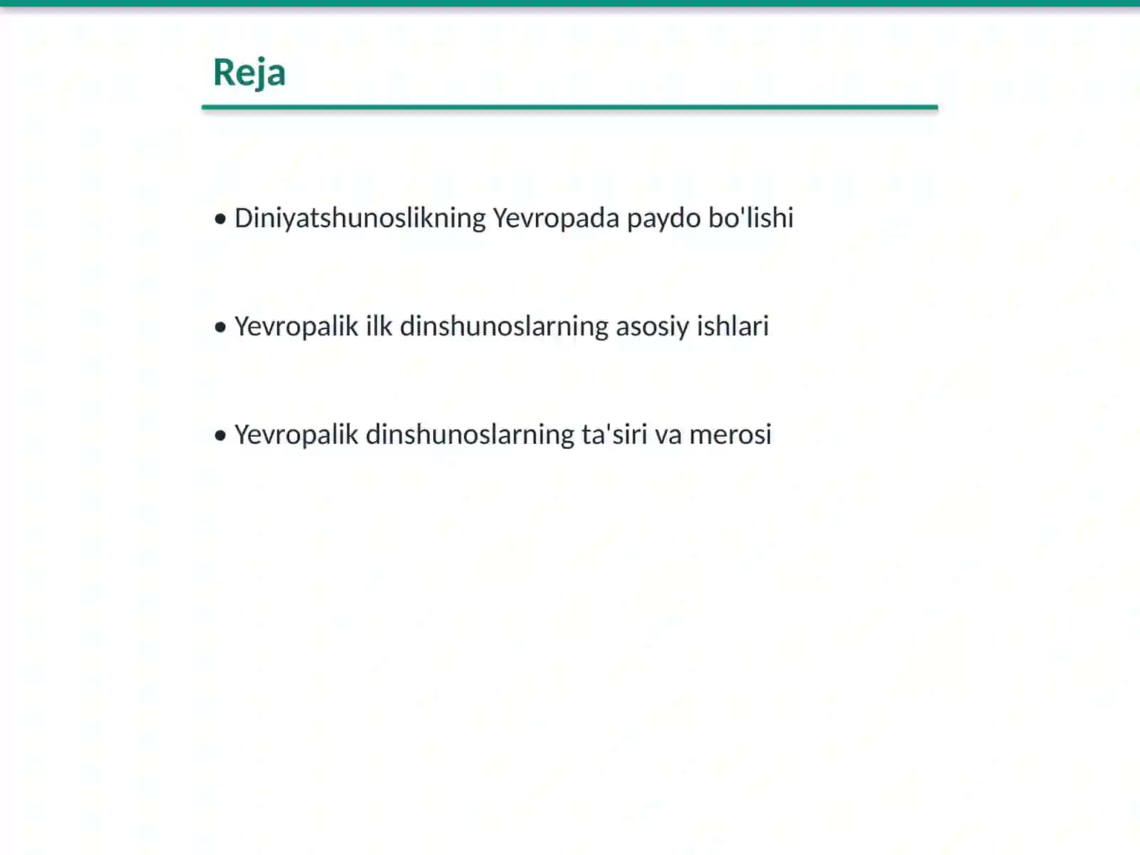 Yevropalik ilk dinshunoslar 2