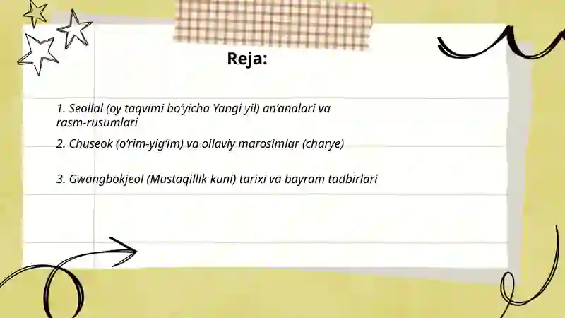 Janubiy koreya bayramlari 2