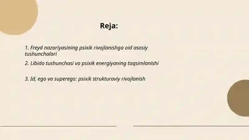 Z. Freydning klassik psixoanalizda psixik rivojlanishi 2