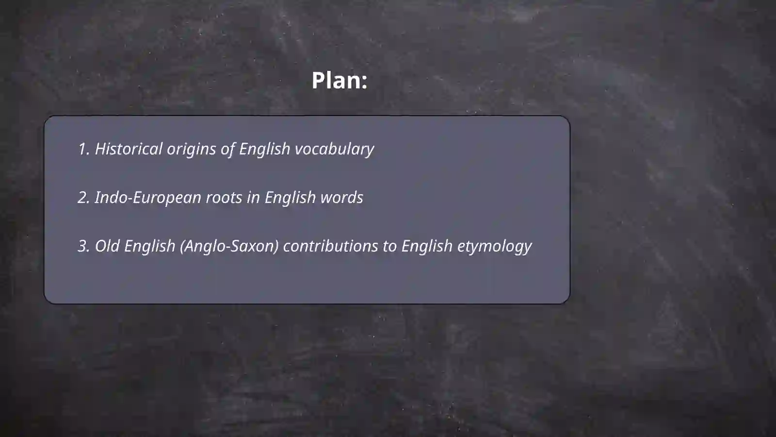 Etymology 2