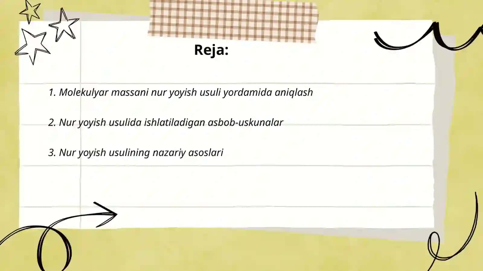 Molekulyar massani aniqlashning kimyoviy usullari 2