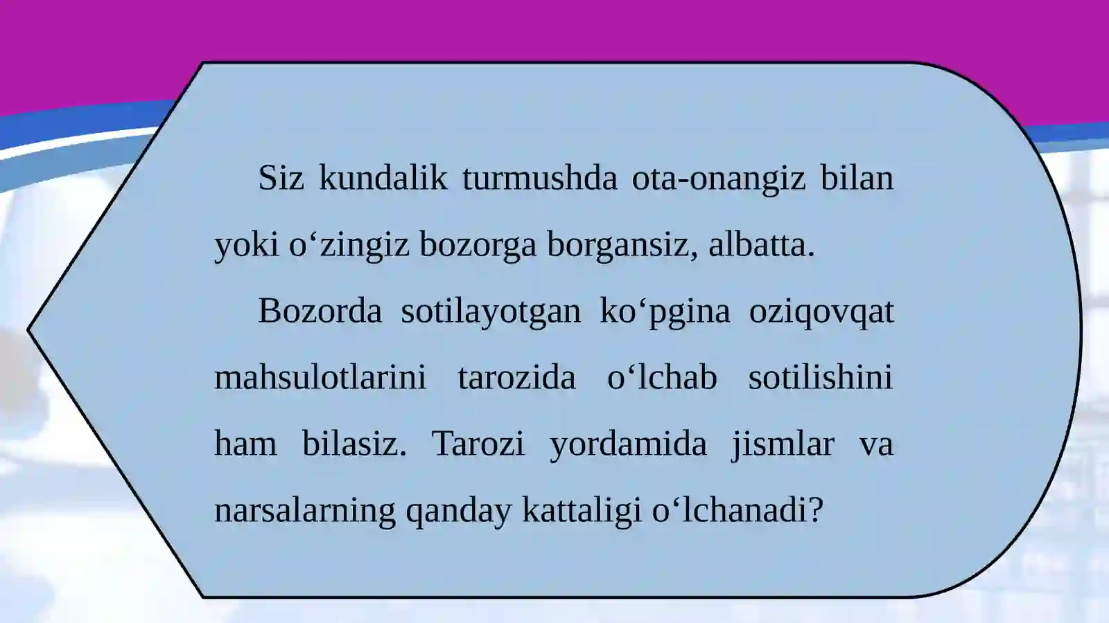 6-sinf Fizika fanidan Massa va uning birliklari dars taqdimoti 2