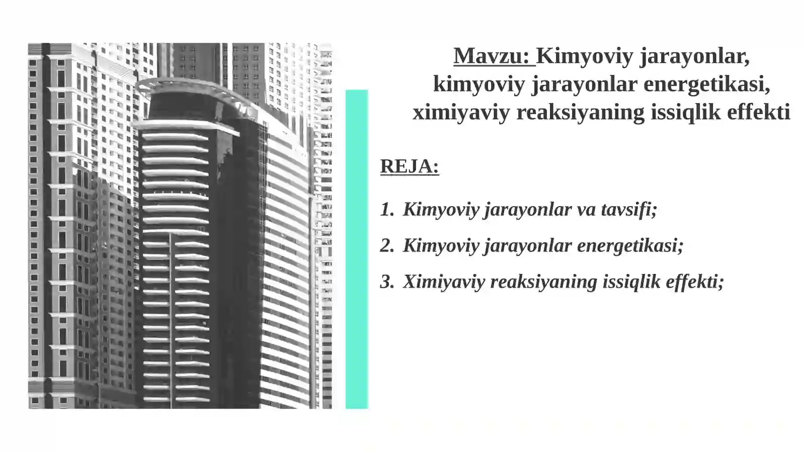 Kimyoviy jarayonlar 2