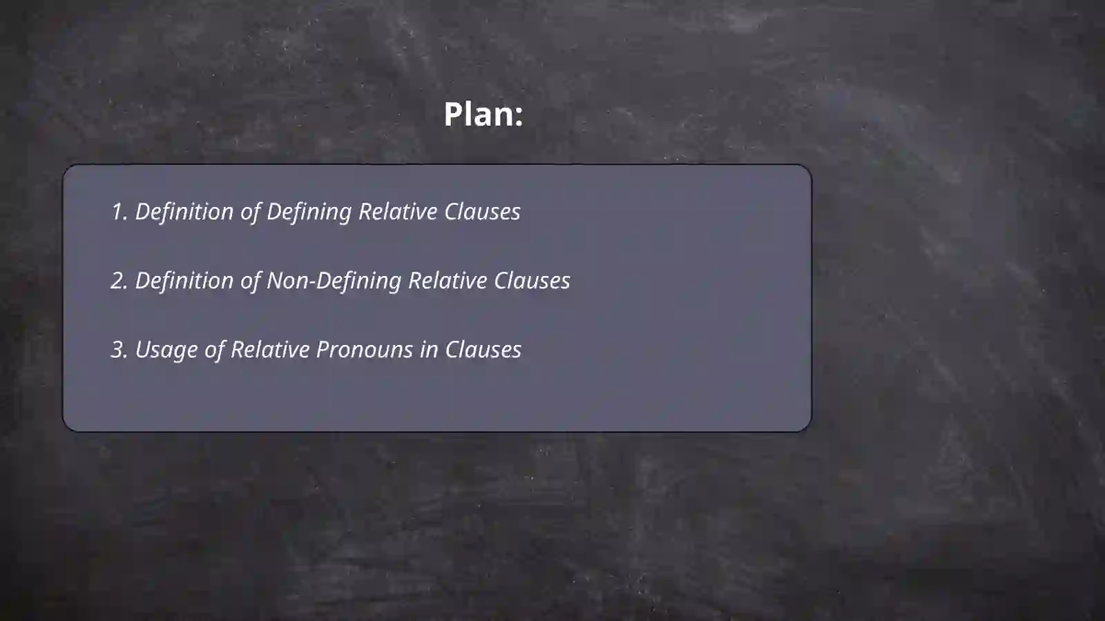 Defining Relative Clauses 2