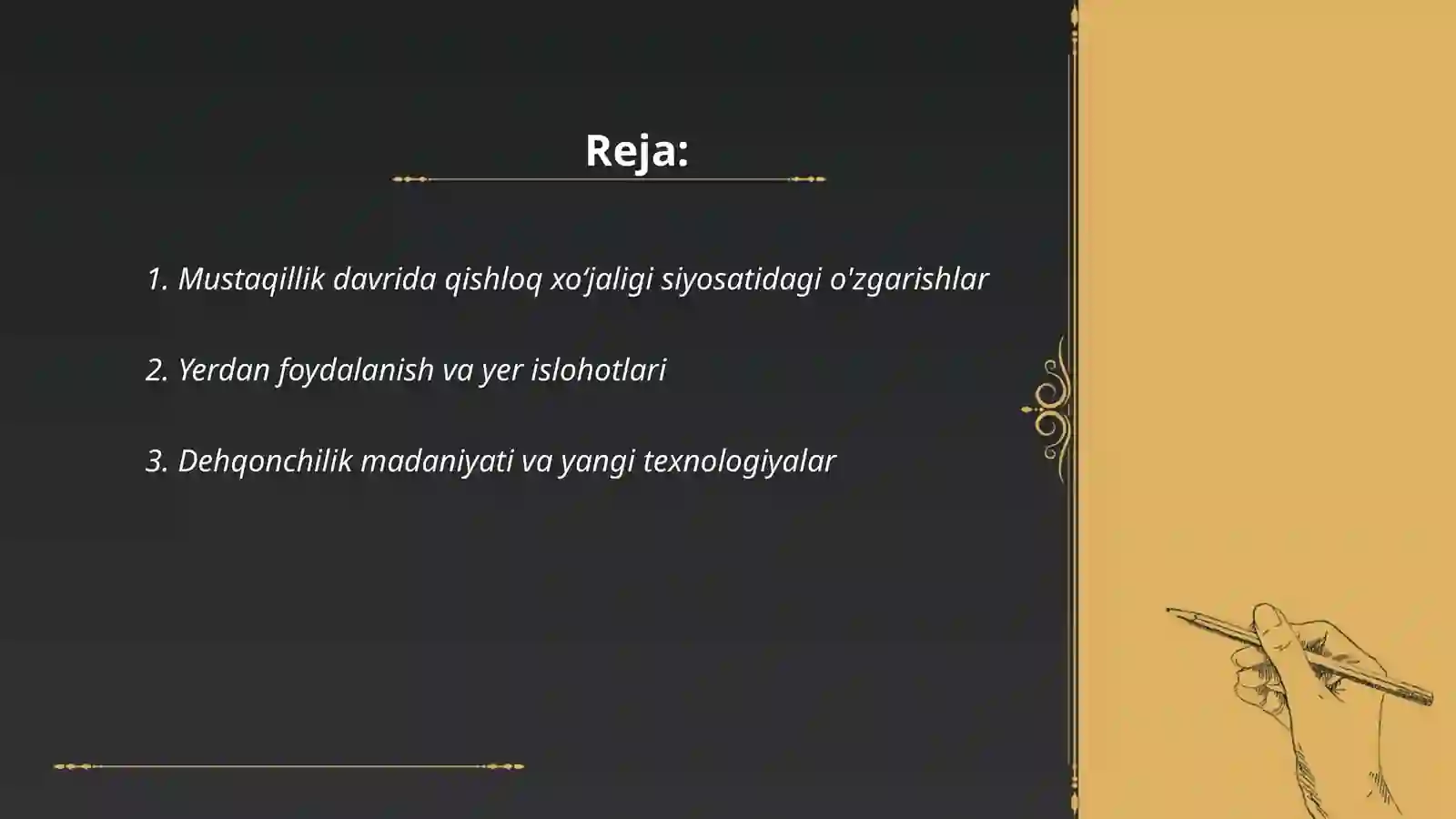 Mustaqillik yillarida qishloq xòjaligi va sanoat sohasidagi o'zgarishlar 2