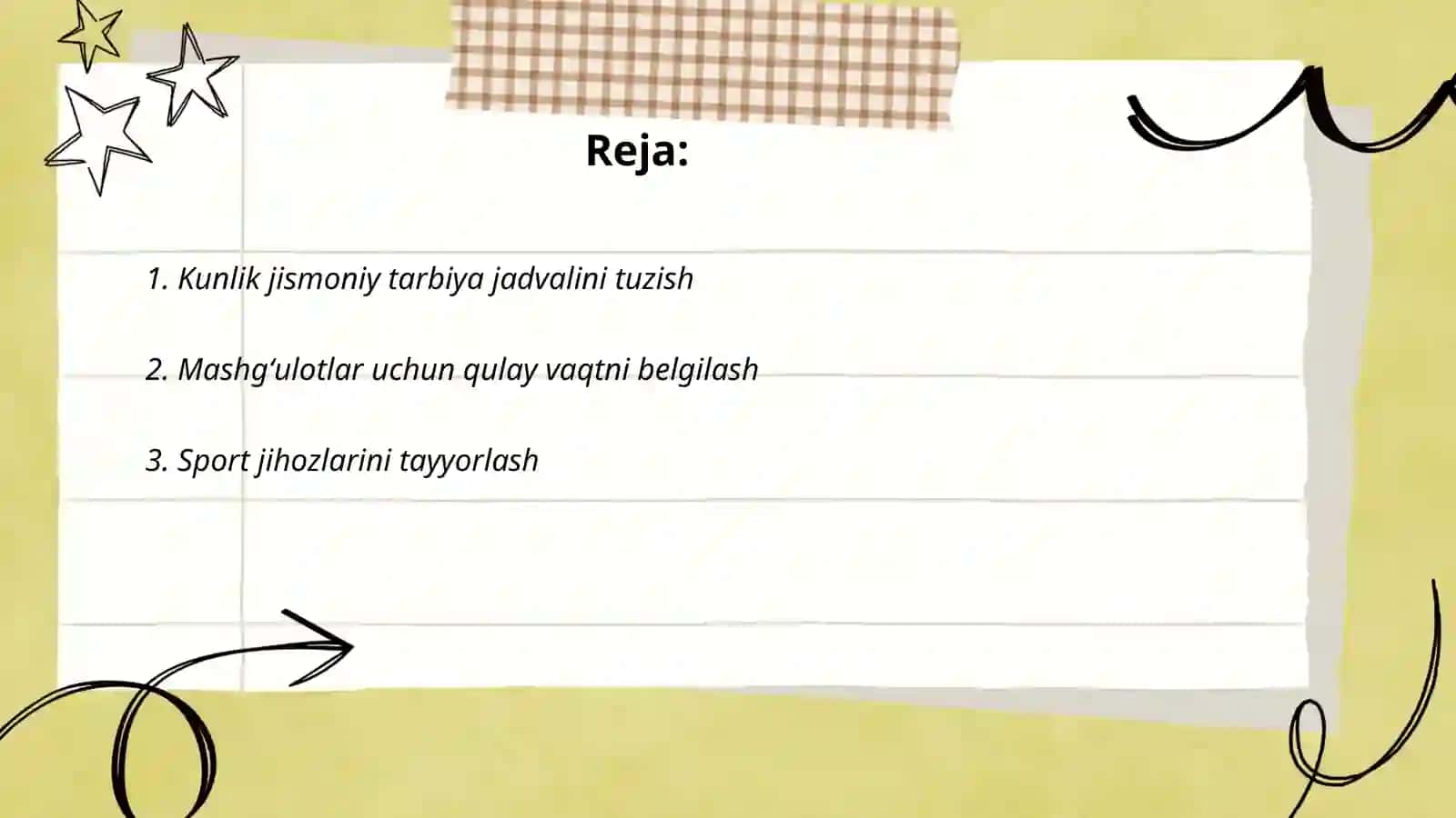Jismoniy tarbiya mashgʻulotlari bilan shugʻullanishni odatga aylantirish yoʻllari 2